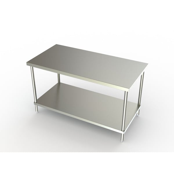 Delux Work Table, 24"W X 24"D X 35"H, W/ Adjustable Undershelf